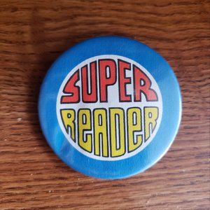 Vintage "Super Reader" Button